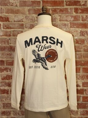 Marsh Wear Vintage White High Flyer Long Sleeve Shirt